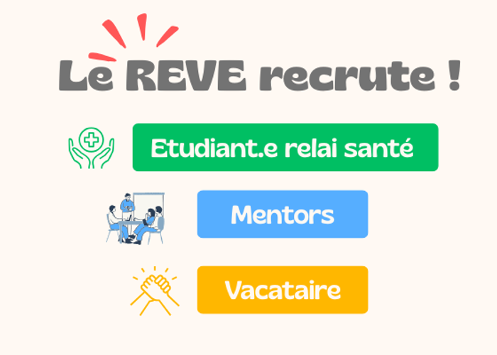 Le service REVE recrutes des &eacute;tudiants et &eacute;tudiantes pour des missions de vacation r&eacute;mun&eacute;r&eacute;es 