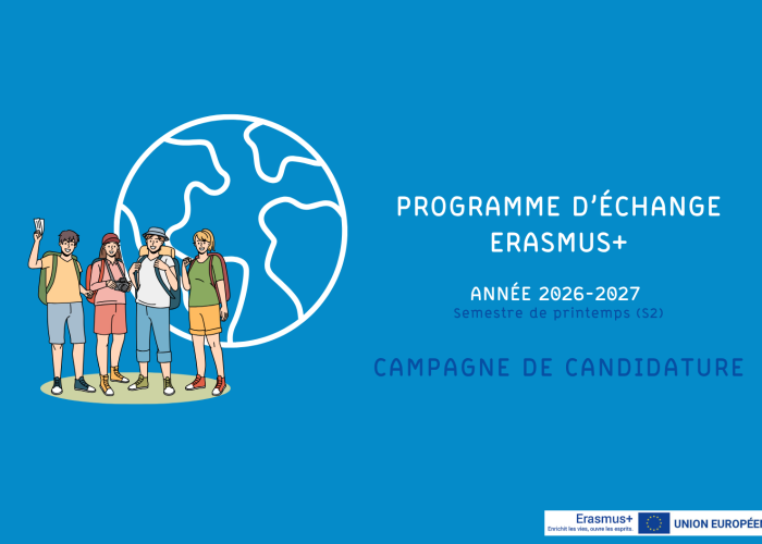 Un groupe d'étudiants prêts à partir en séjour international